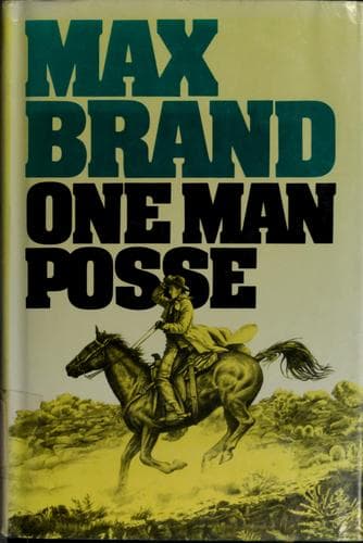 Tapa de One man posse