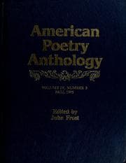 Tapa de The American poetry anthology