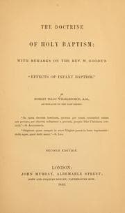 Tapa de The doctrine of Holy Baptism