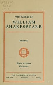 Tapa de Plays (Coriolanus / Timon of Athens)
