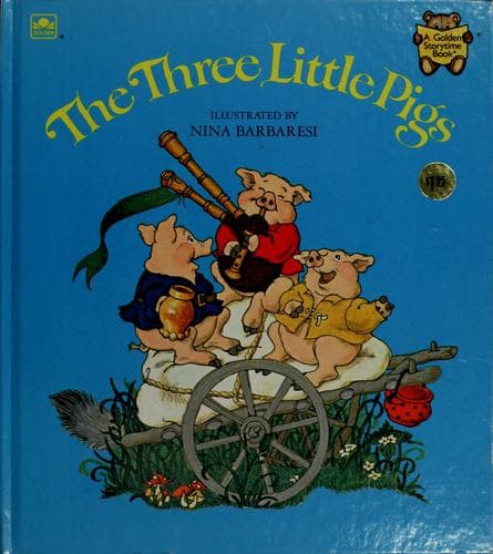 Tapa de The three little pigs