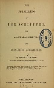 Tapa de The fulfilling of the scripture...