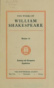 Tapa de Plays (Antony and Cleopatra / Cymbeline)