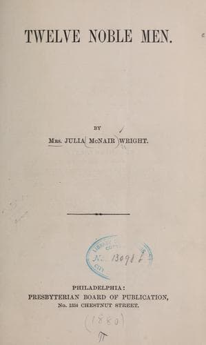 Tapa de Twelve noble men