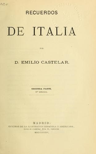 Tapa de Recuerdos de Italia