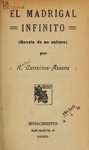 Tapa de El madrigal infinito