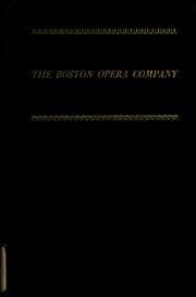 Tapa de The Boston Opera Company