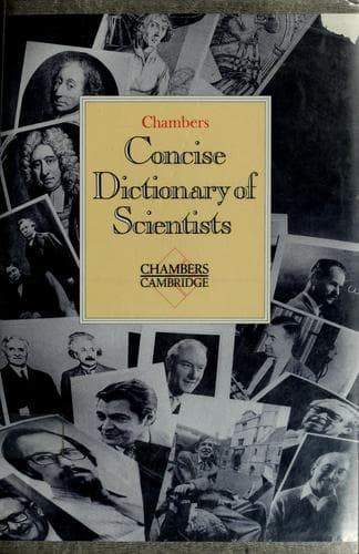 Tapa de Chambers concise dictionary of scientists