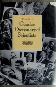 Tapa de Chambers concise dictionary of scientists