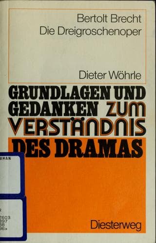 Tapa de Bertolt Brecht, Die Dreigroschenoper
