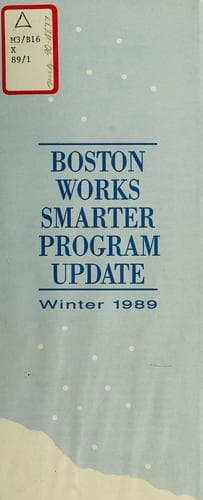 Tapa de Boston works harder program update: winter 1989