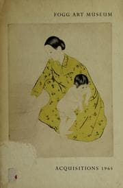 Tapa de Fogg Art Museum, acquisitions 1965