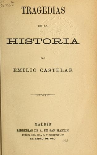 Tapa de Tragedias de la historia