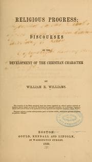 Tapa de Religious progress; discourses on the development of the Christian character