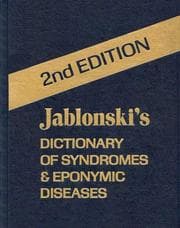 Tapa de Jablonski's dictionary of syndromes & eponymic diseases