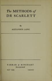 Tapa de The methods of Dr. Scarlett