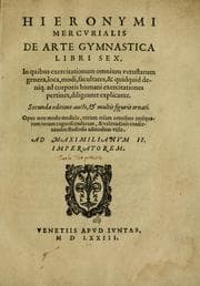 Tapa de Hieronymi Mercvrialis De arte gymnastica libri sex
