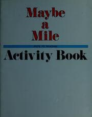 Tapa de Activity book, Maybe a mile