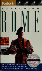 Tapa de Fodor's exploring Rome