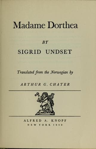Tapa de Madame Dorthea