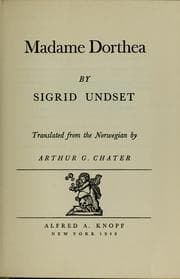 Tapa de Madame Dorthea