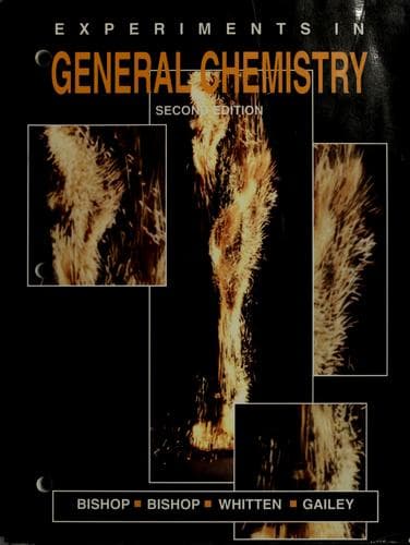 Tapa de Experiments in general chemistry