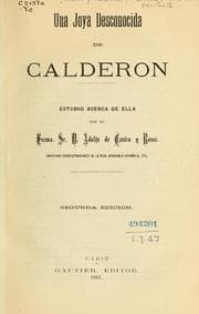 Tapa de Una joya desconocida Calderon