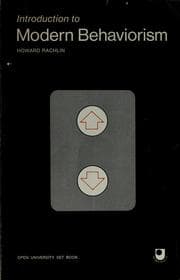 Tapa de Introduction to modern behaviorism