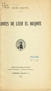 Tapa de Antes de leer el Quijote