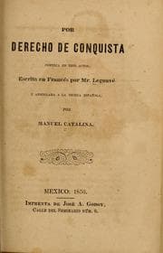 Tapa de Por derecho de conquista
