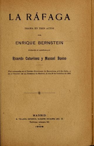 Tapa de La ráfaga