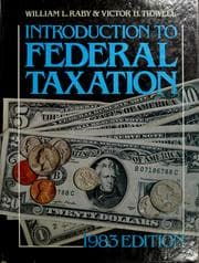 Tapa de Introduction to federal taxation