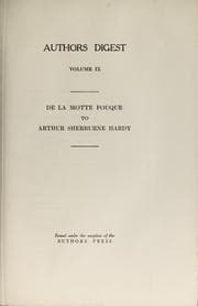Tapa de Author's digest