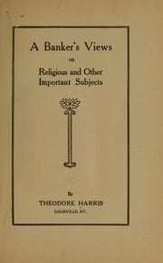 Tapa de A banker's views on religious and other important subjects