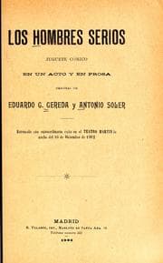 Tapa de Los hombres serios