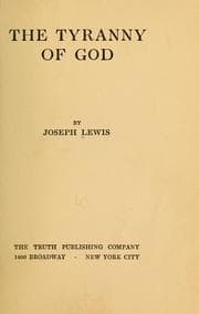 Tapa de The tyranny of God