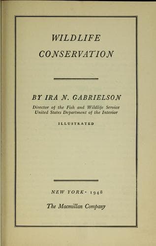 Tapa de Wildlife conservation