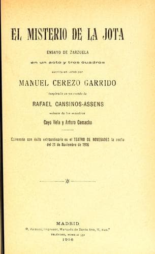 Tapa de El misterio de la jota
