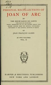 Tapa de Personal Recollections of Joan of Arc in two volumes. Volume 2/2
