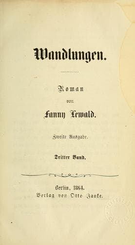 Tapa de Wandlungen