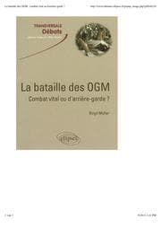 Tapa de La bataille des OGM. Combat vital ou d'arrière garde?