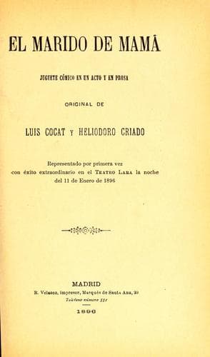 Tapa de El marido de mamá