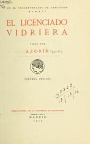 Tapa de El licendiado Vidriera
