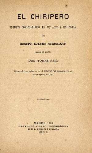 Tapa de El chiripero