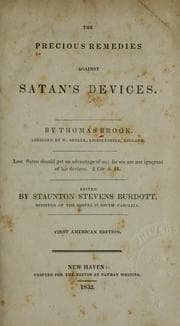 Tapa de The precious remedies against Satan's devices