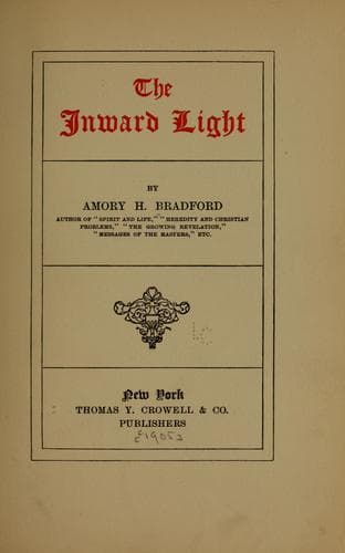 Tapa de The inward light