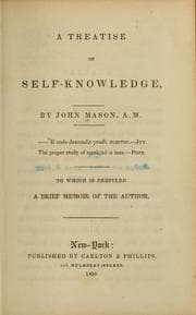 Tapa de A treatise on self-knowledge