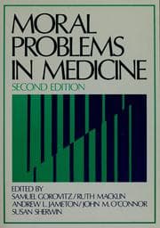 Tapa de Moral problems in medicine