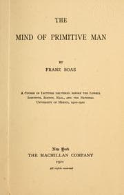 Tapa de The mind of primitive man