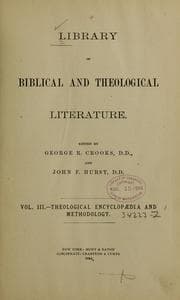 Tapa de Theological encyclopædia and methodology